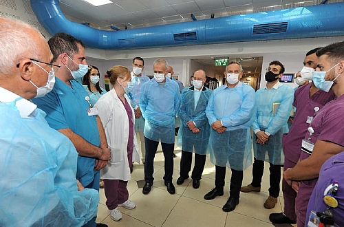 שר הבריאות, ניצן הורוביץ, ומנכ"ל המשרד, פרופ' נחמן אש, ביקרו במרכז הרפואי לגליל